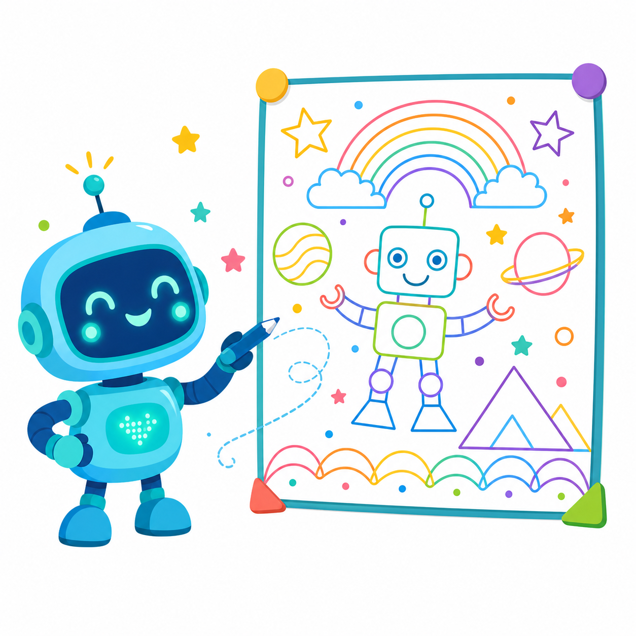 멋진 그림을 그려요 1 완성 모습